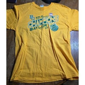 Baylor University Shirt Men Large Lady Bears Big 12  Yellow 2015
